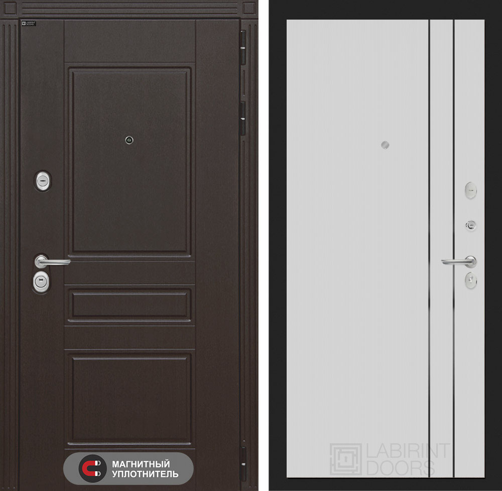 Мегаполис 10 белый рельеф софт с молдингом