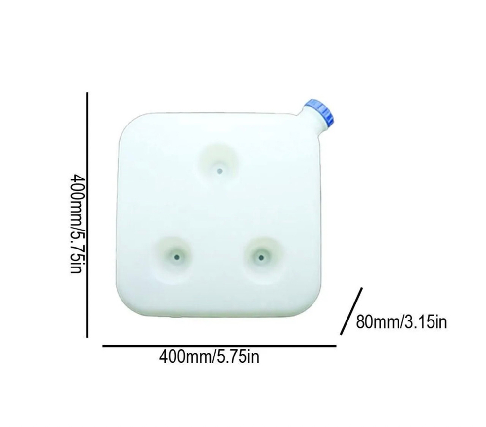 Топливный бак автономного отопителя, 10 литров, бачок, пластик-белый (1 шт.)