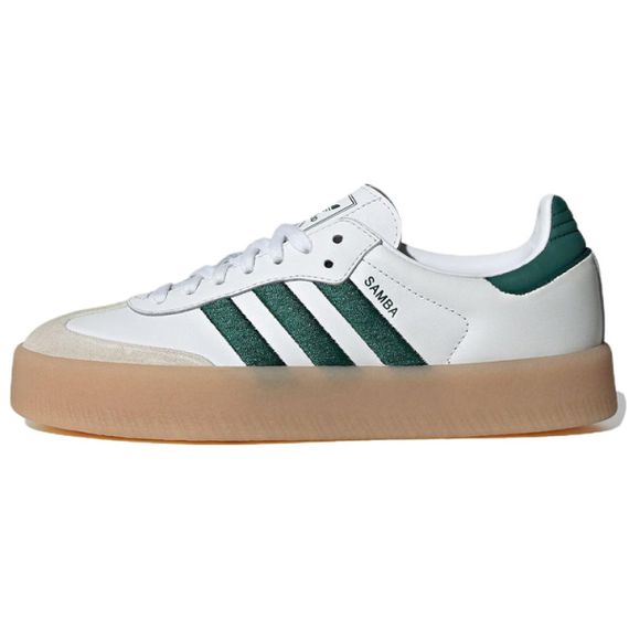 Кроссовки adidas originals SAMBAE для скейтборда Низкие бело-зеленые женские
