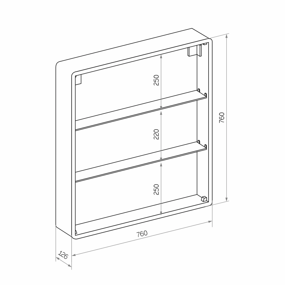 Зеркала-шкафы Reflexion Circle RF2110SR