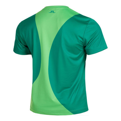 Мужское теннисное поло JLindeberg Big Spots T-Shirt Men - Green