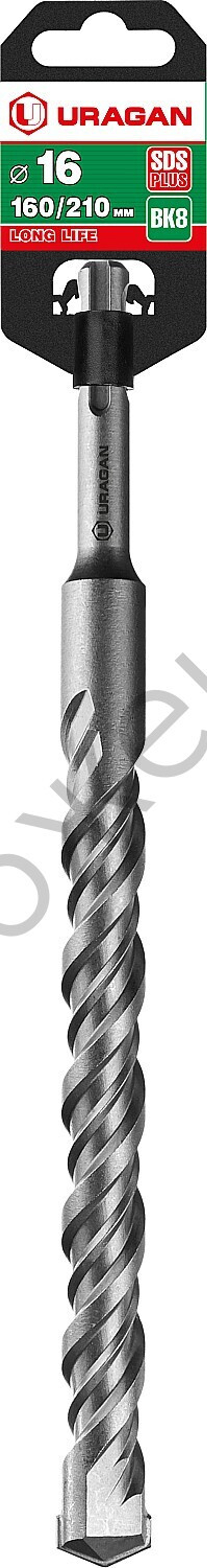 URAGAN 16х210 мм, SDS-plus бур (29311-210-16)