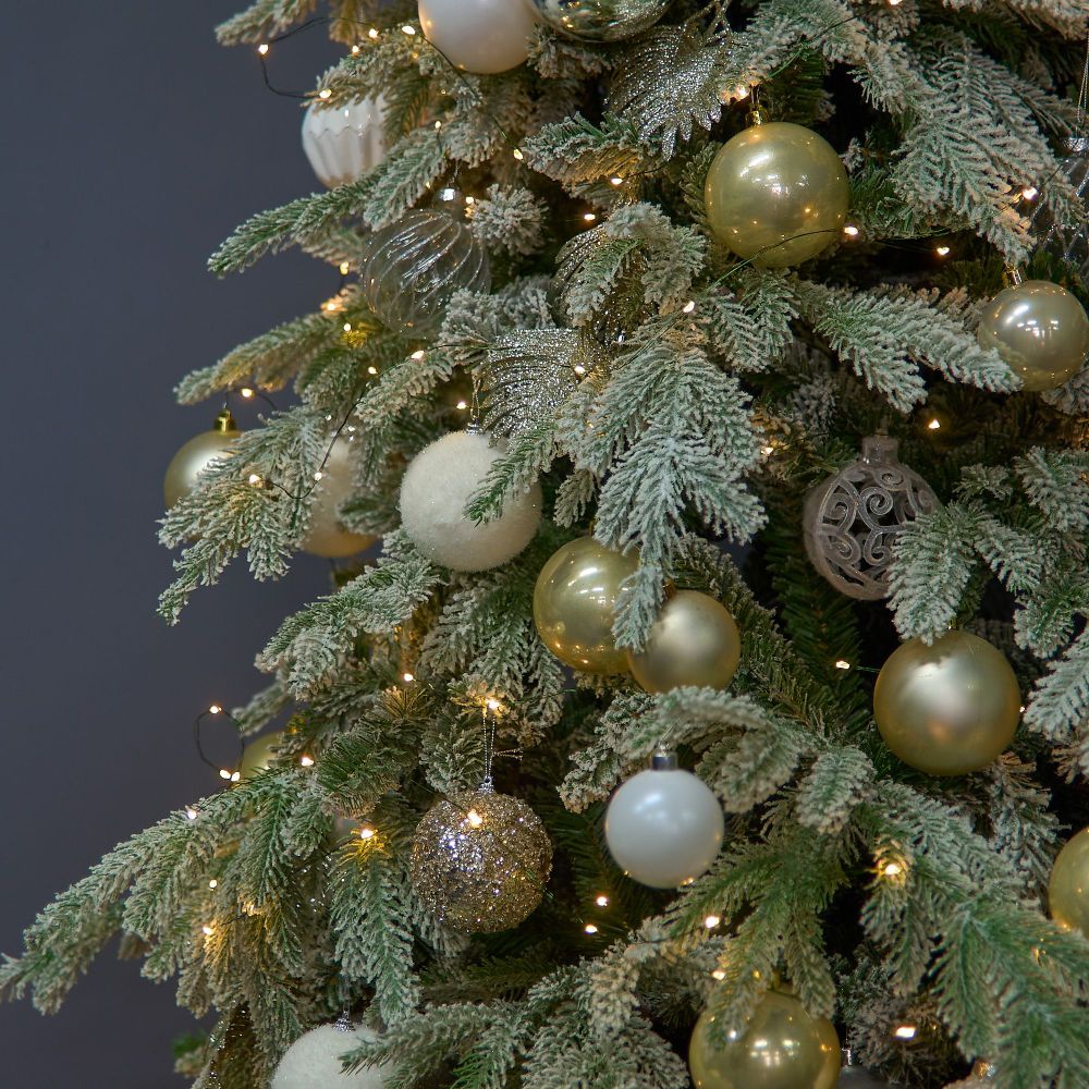 ULD-S20000-2000-DGA WARM WHITE IP20 DEW Гирлянда светодиодная Роса. 200м. 2000 светодиодов. Теплый белый свет. Провод зеленый. ТМ Uniel