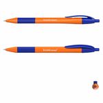 Ручка шариковая масляная автоматическая с грипом ERICH KRAUSE "U-209 Orange", 1шт, СИНЯЯ, узел 1,0 мм, линия письма 0,3 мм, 47593
