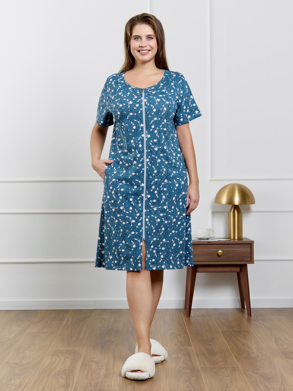 Халат Элит Виотекс ИНДИГО