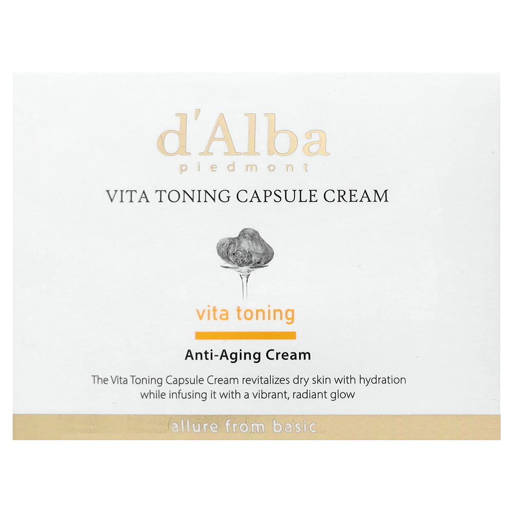 d'Alba, Vita Toning Capsule Cream, антивозрастной крем, 55 г (1,94 унции)