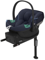 Коляска Cybex Balios S Lux TPE complete Aton S2 Ocean Blue Base One 4 в 1 Almond Beige с дождевиками