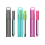 Соломинка из нержавеющей стали розовая