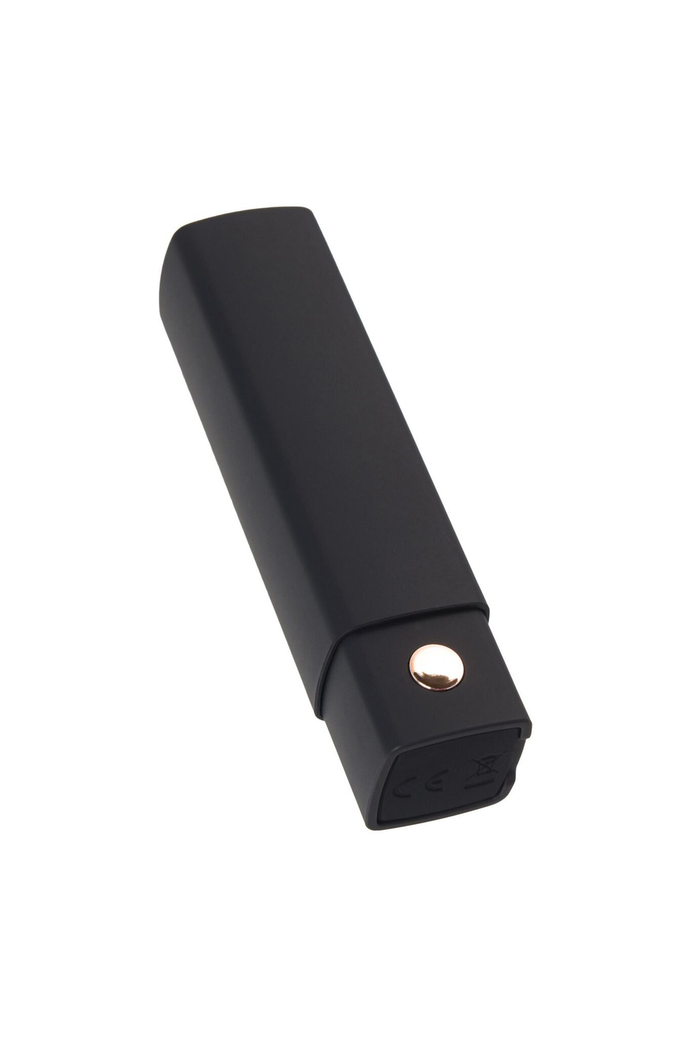 Мини-вибратор в форме помады Exomoon - 8,8 см. (Цвет: черный)