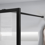 Душевая перегородка Walk-In VSW-1HC900CFB, 900*2000, черный, стекло прозрачное/рифленое, , шт