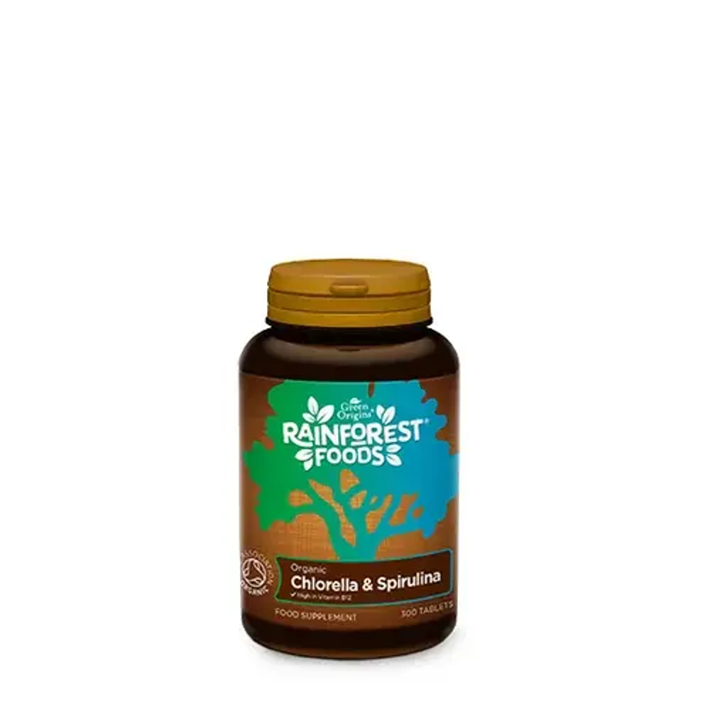 Rainforest Foods Chlorella & Spirulina BIO - 300 таблеток