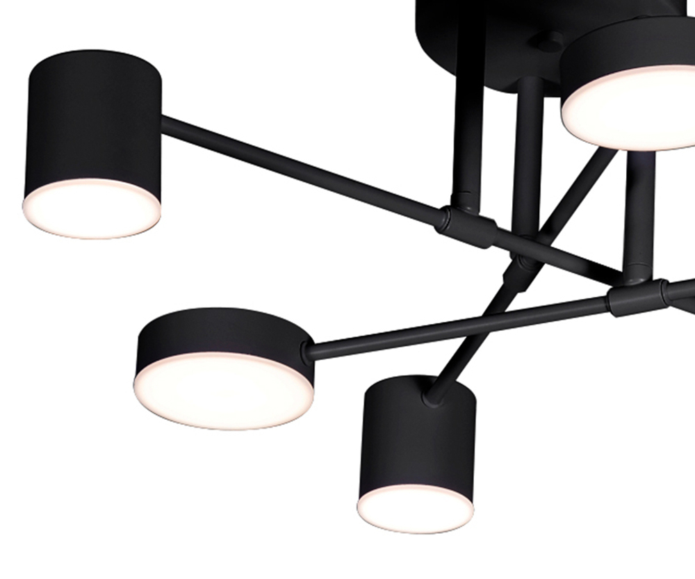 07649-6D,19(3000K) Люстра димм.Мекли черный