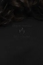 Купить Толстовка Bruler d'Amour Half-Zip Department of Love черная Толстовка Bruler d'Amour Half-Zip Department of Love черная