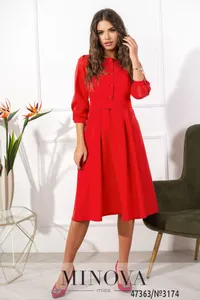 Платье 3174-красный Minova