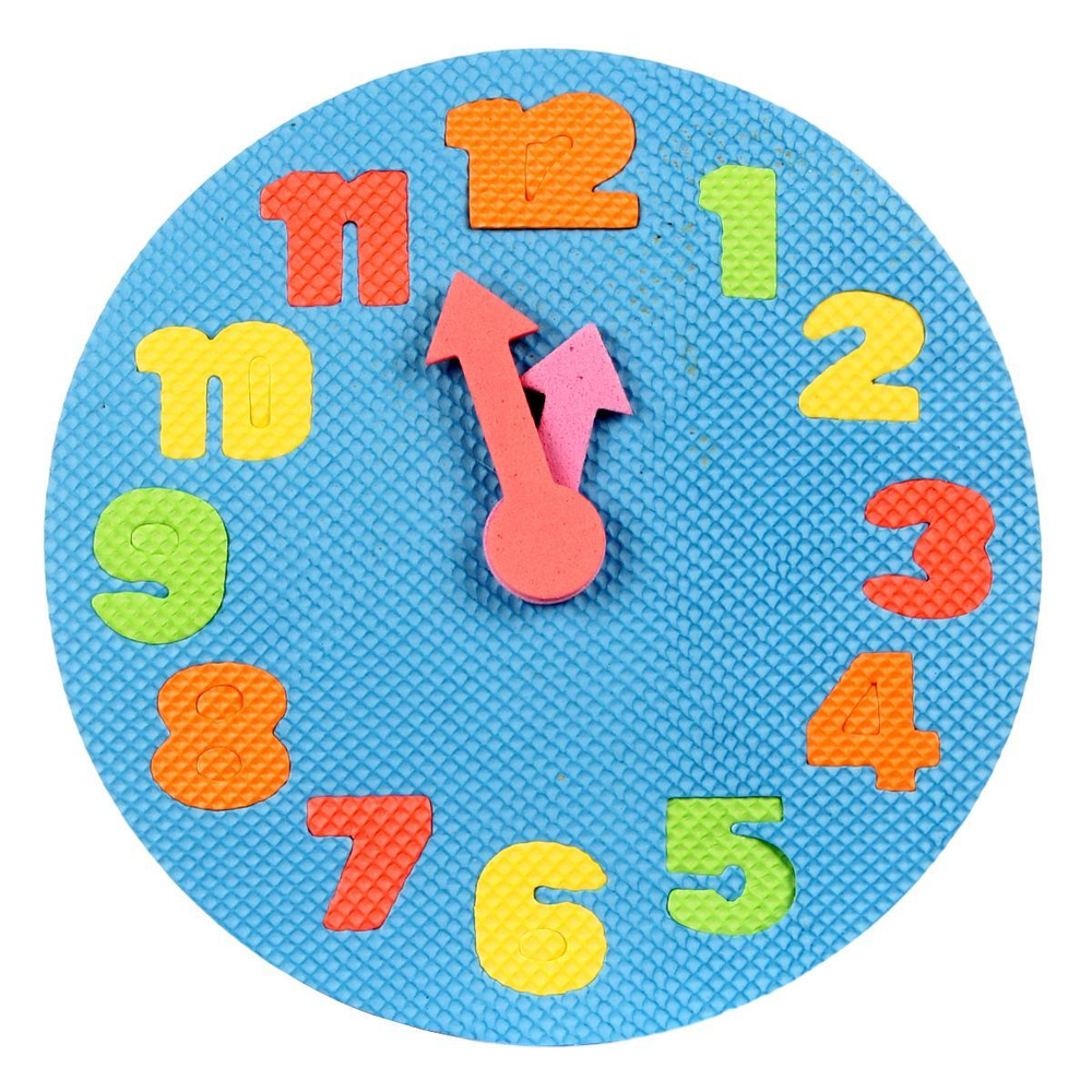 Коврик часы 19см, толщина 0,6 см, с-30600