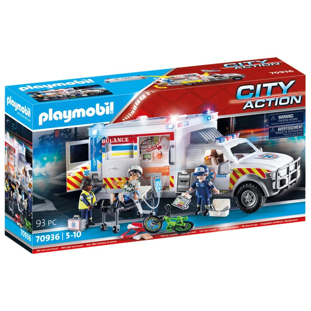 Playmobil - Скорая помощь: Скорая помощь США 70936 / артикул   70936  / GTIN 4008789709363