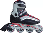 X5 man ролик коньки, красный/чер/сер, Alu, Abec5, 80mm PU, Размер, 40