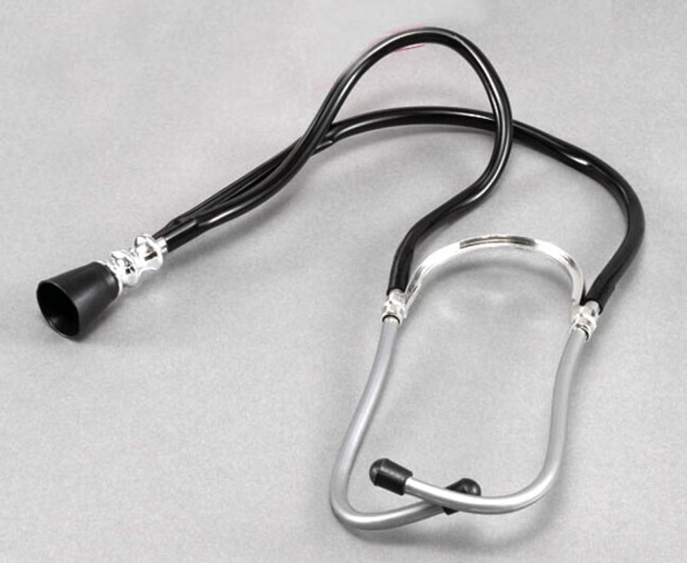 Стетоскоп черный (Цвет: черный с серебряным)