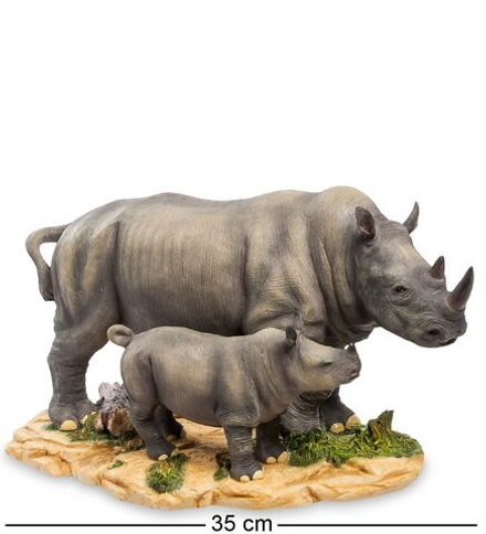 Veronese WS-771 Статуэтка «Носорог с детенышем»