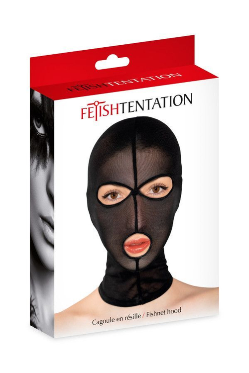 Сетчатая маска Fetish Tentation с отверстиями для глаз и рта