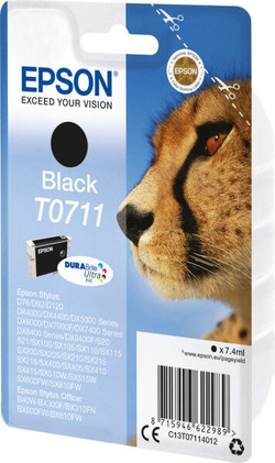 Epson T0711 струйный картридж 1 шт Подлинный Черный C13T07114022