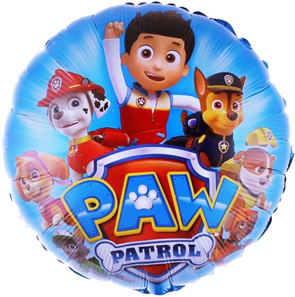 Шар (18''/46 см) Круг, Дружная команда, 1 шт. в уп.