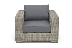 "Боно" кресло из искусственного ротанга, цвет бежевый