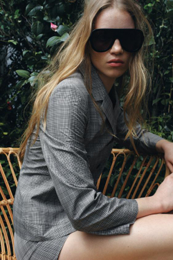 ZARA ШОРТЫ В КЛЕТКУ — ZW COLLECTION, ЧЕРНЫЙ/ЭКРЮ