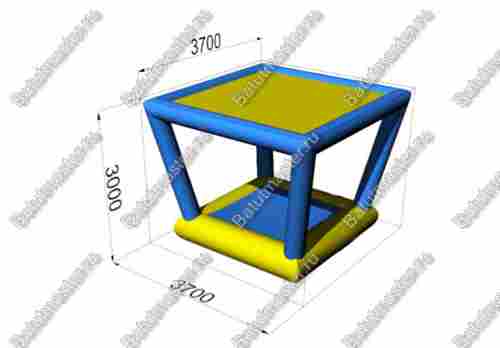 Модуль аквапарка «Подиум с крышей», 3,7×3,7×3 м