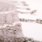 Стираемый коврик Nattiot Lässa Stone M (135 Х 190 см), хлопок, серый