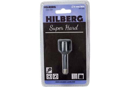 8 Коронка алмазная Hilberg Super Hard, М14, С ТЕХНИЧЕСКИМ ВОСКОМ8*35 mm