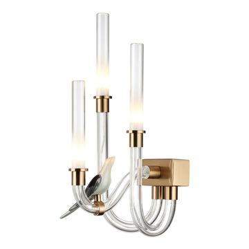 Бра 6W 4000K 5431/6WL золотой (под латунь)/бежевый/зеленый/белый градиент L-VISION Lark Odeon Light Exclusive