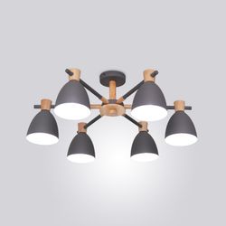 Потолочная Люстра Folke 6 Gray By Imperiumloft