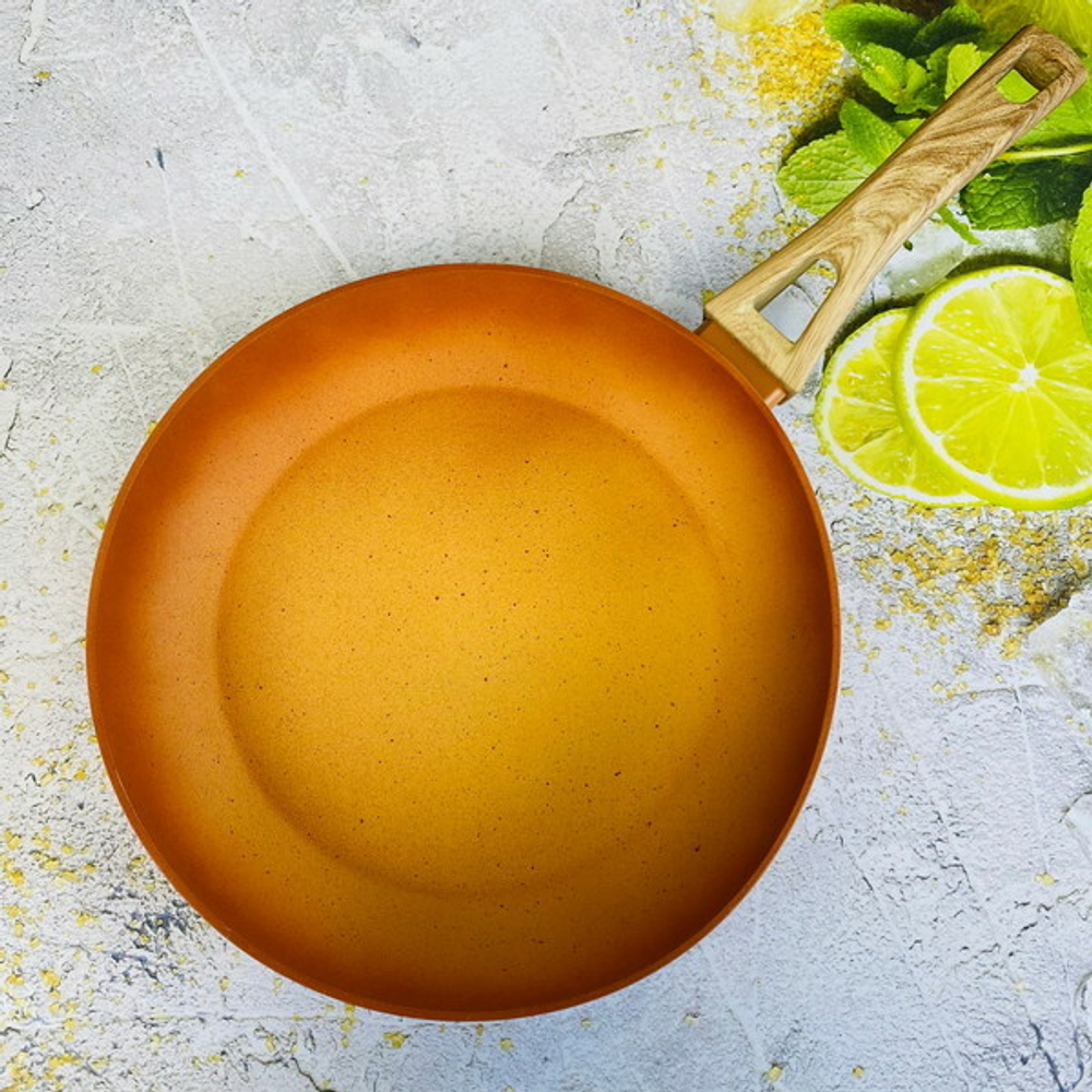 Сковорода «BAROLY» Terracotta 26см индукционная с антипригарным покрытием, бакелитовая ручка