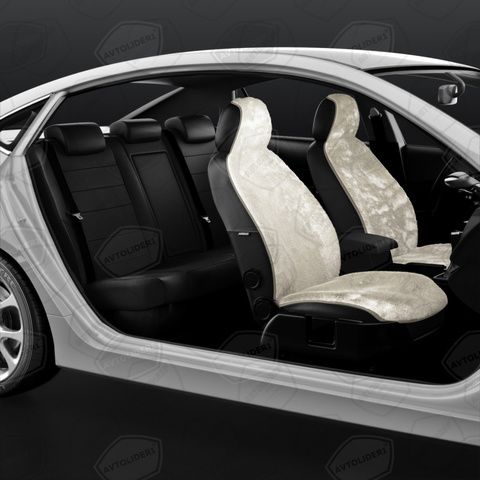 Меховые накидки, комплект на весь салон, 5шт. (натуральная овчина, короткий ворс)