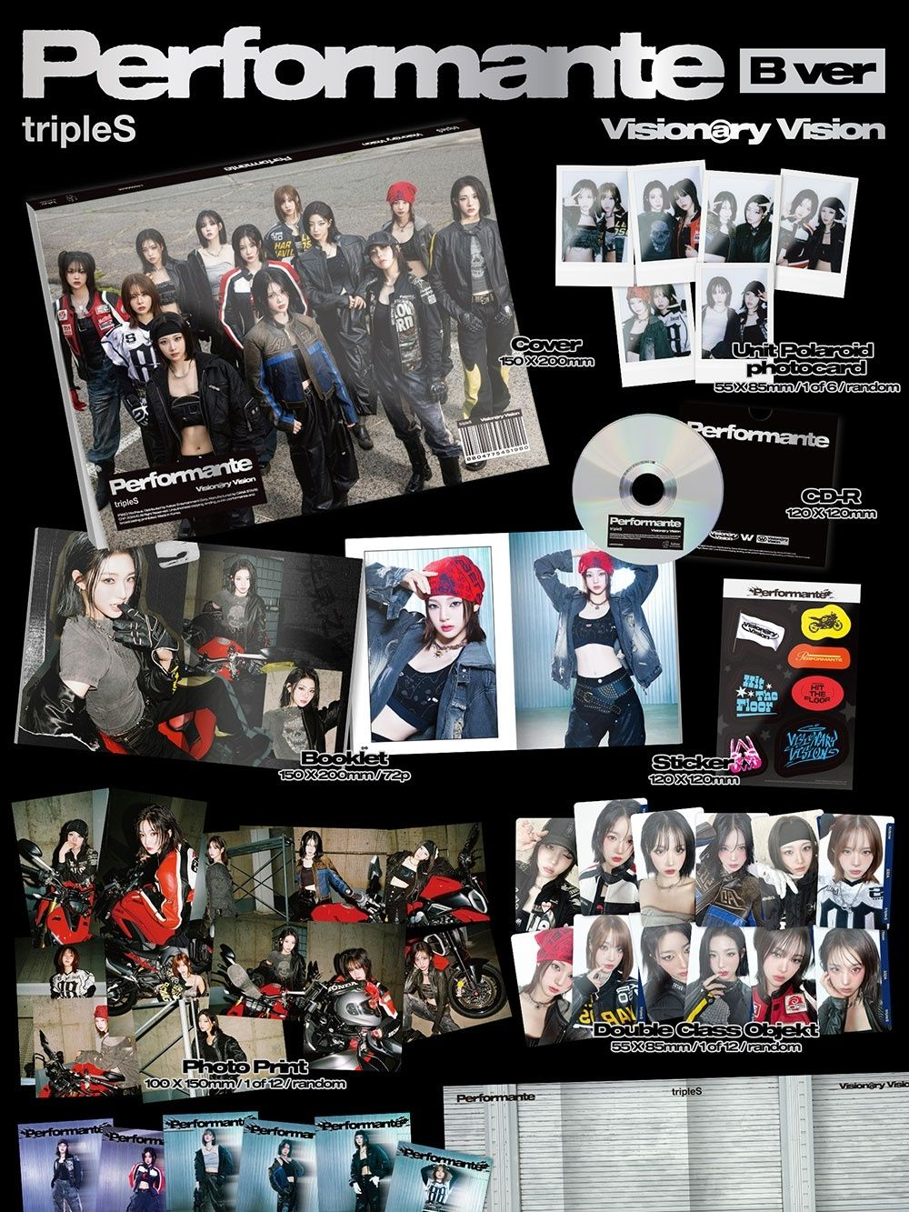 Альбом tripleS - VISIONARY VISION Album 2 Version SET