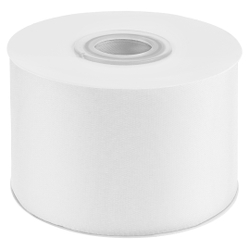 Лента атласная (5 см*22,85 м) Белый, 1 шт.