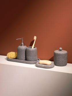 Стакан для зубных щеток Loup, графитовый