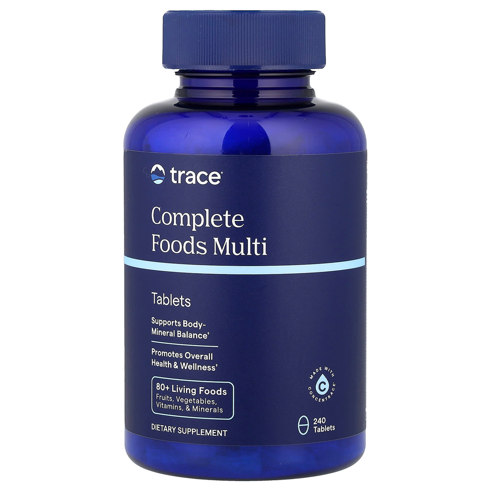 Trace, Complete Foods Multi, мультивитамины, 240 таблеток
