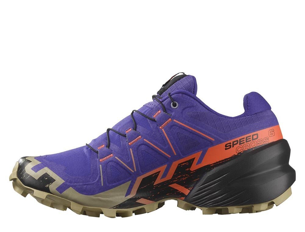 Кроссовки для бега женские Salomon Speedcross 6 W Фиолетово-Оранжевые