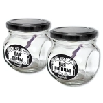 Набор стеклянных банок для продуктов 2шт, 200мл «Для рыбы, для птицы»