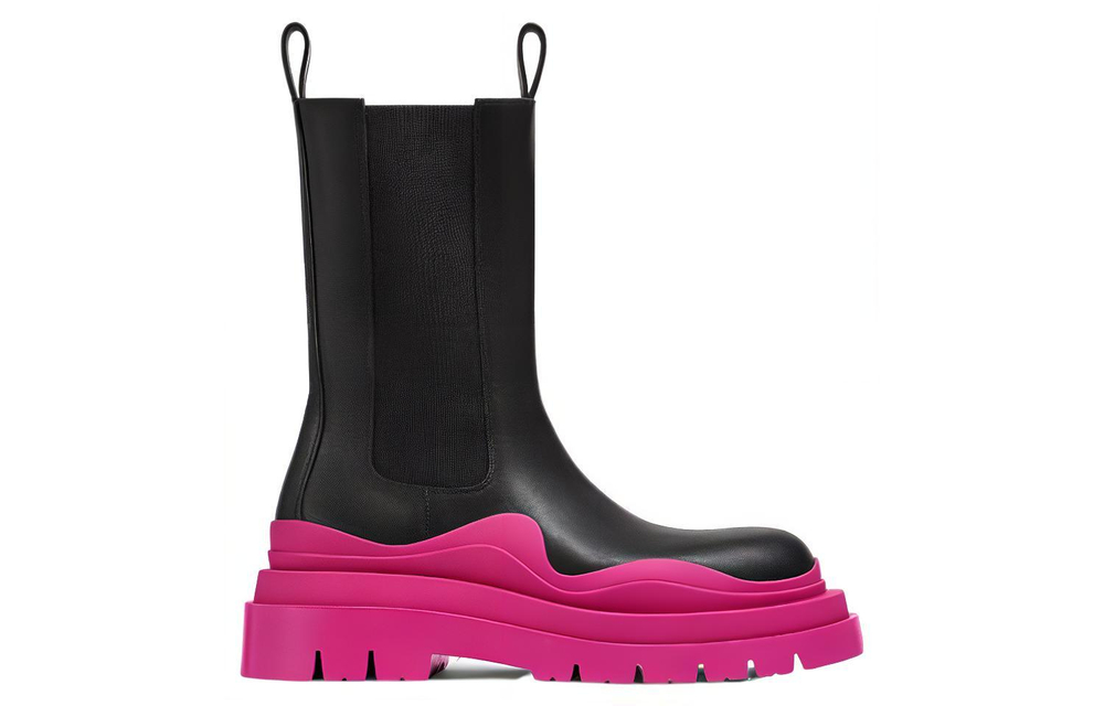 Bottega Veneta Tire Chelsea Boots 5.5cm Women"s Fuchsia