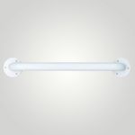 Поручень прямой 1200 мм нерж. сталь NOFER 15054.120.W белый