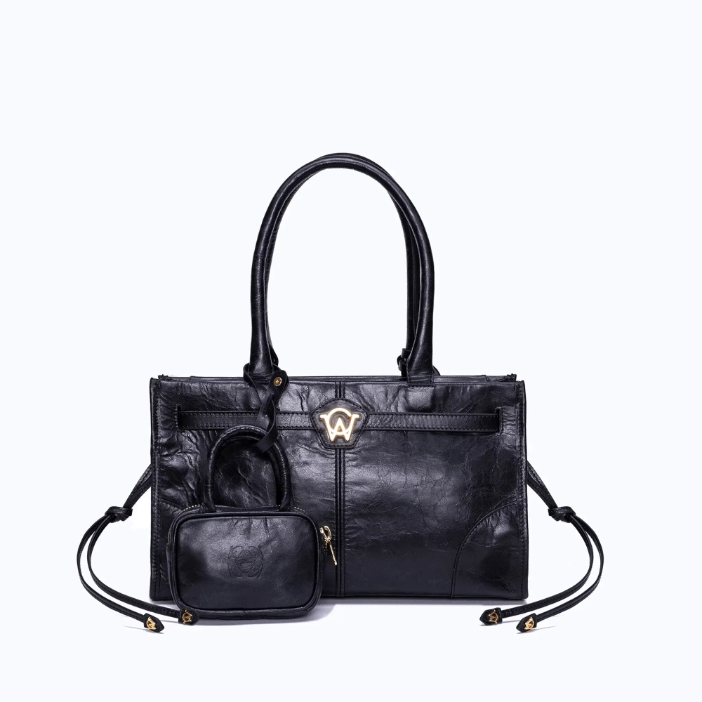 MANC ЗАМШЕВАЯ СУМКА "ZOUZOU", ЧЕРНЫЙ