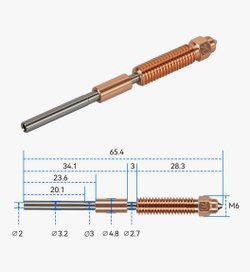 Сопло для 3D принтера Creality K1/K1C/K1 Max 0,2мм