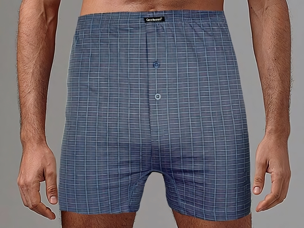 Мужские трусы-боксеры из хлопкового материала Gentlemen (Размер: XXXL) (Цвет: синий)