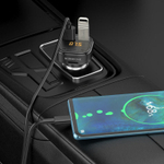 FM-трансмиттер+АЗУ QC 3.0 Bororfone BC43