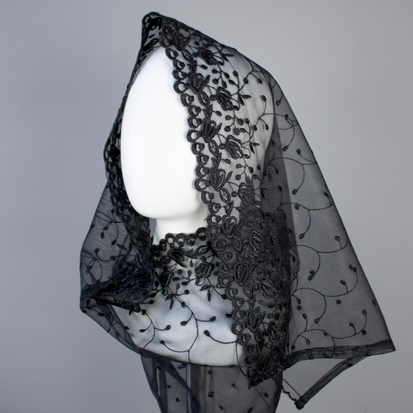 Шарф ритуальный "Люкс"  черный