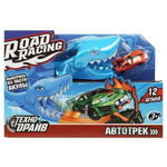 Автотрек трамплин, 1 машинка, коробка 30*20*9см (Технодрайв)