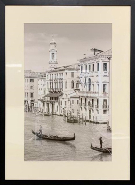 Постер "Романтическая Венеция-1"в черном багете